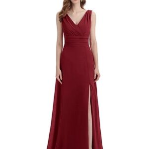 Chic Wine Maxi Dress